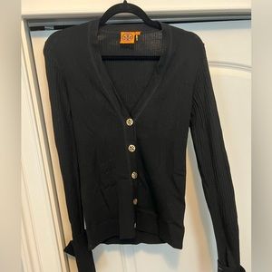 Tory Burch Long Sleeve Black Sweater